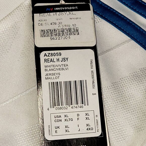 Cristiano Ronaldo Real Madrid 2017 2018 LAST GAME FINAL Soccer Jersey BNWT XL - Picture 8 of 11